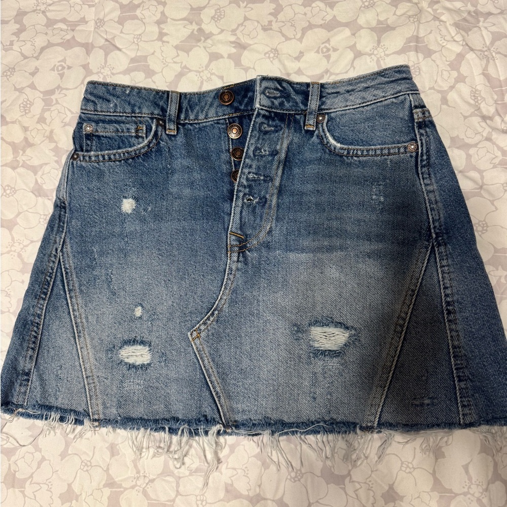Denim Mini Skirt